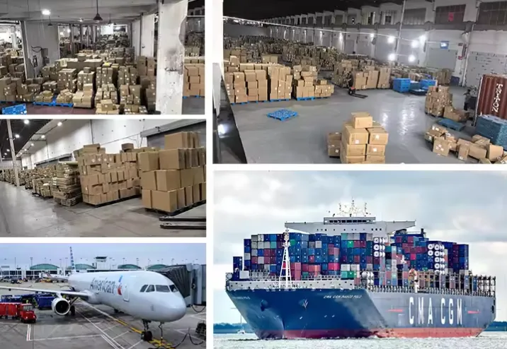 Options de logistique et d'expédition après avoir approché des vêtements de Chine